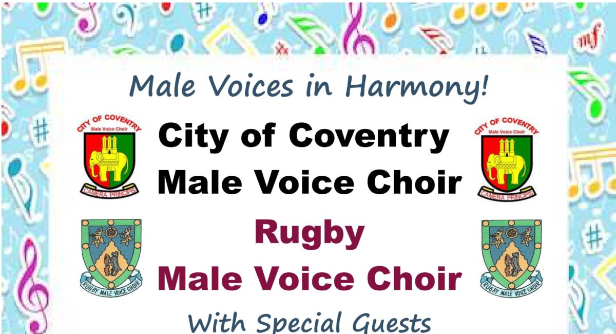 RMVC in concert – Baginton Road Methodist Church, Coventry – Saturday 7th September – 7.30pm